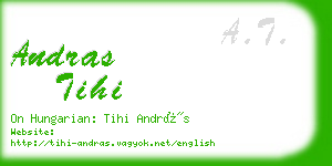 andras tihi business card